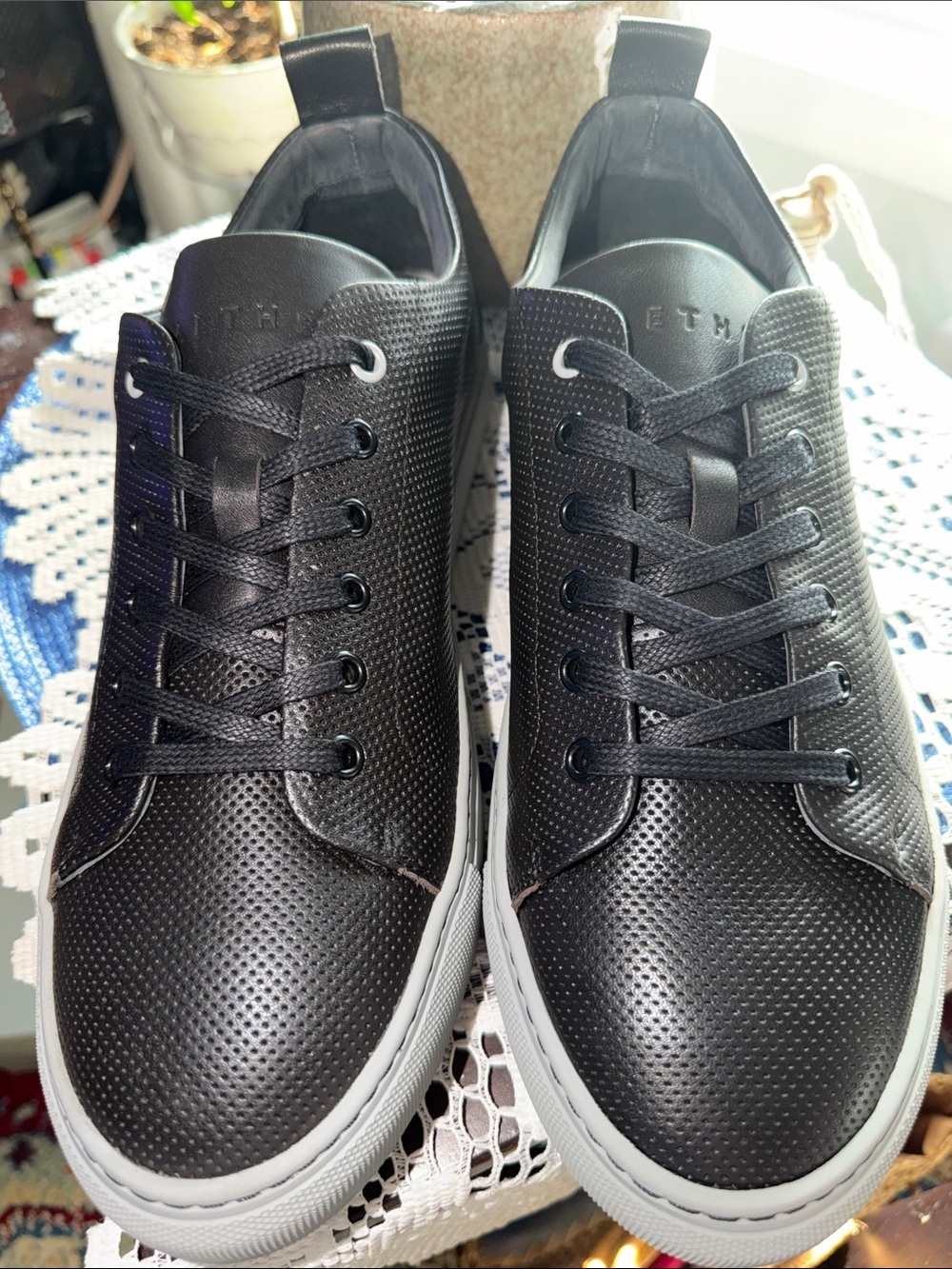 AETHER Genesis Leather Sneakers Men's US 10.5 EU 43 NWT Box Dust Bag